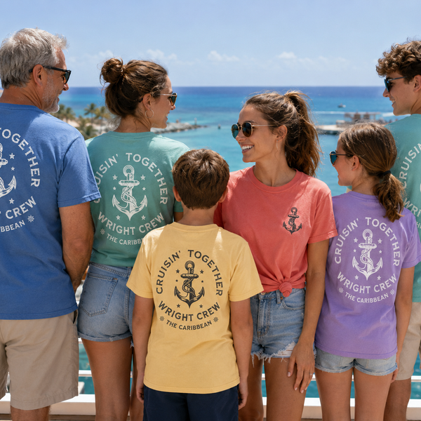 Vintage Anchor Cruise Tee -- Custom Group Name & Location
