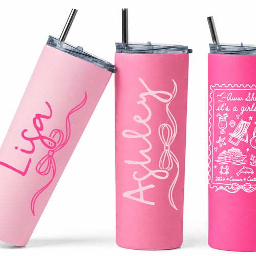 Aww Ship It's a Girls Trip Tumbler -- Custom 20oz Skinny