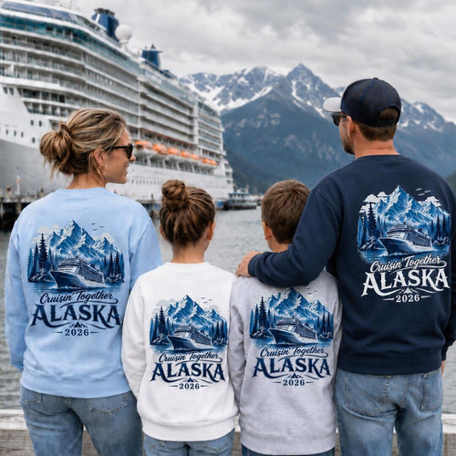 Personalized Alaska Cruise Sweatshirt | Cruisin' Together 2026 Matching Crewneck