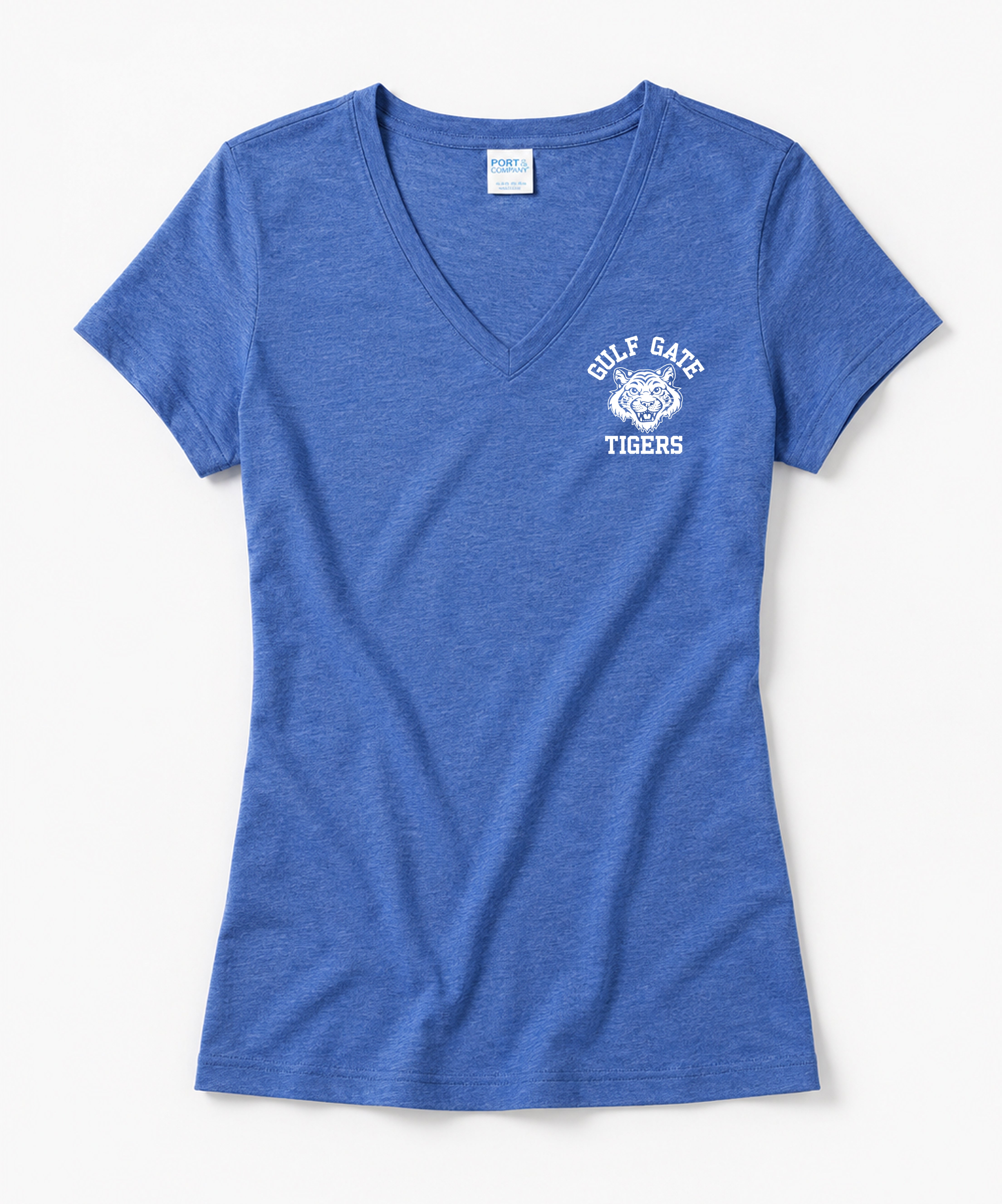 Gulf Gate Tigers Ladies V-Neck Tee