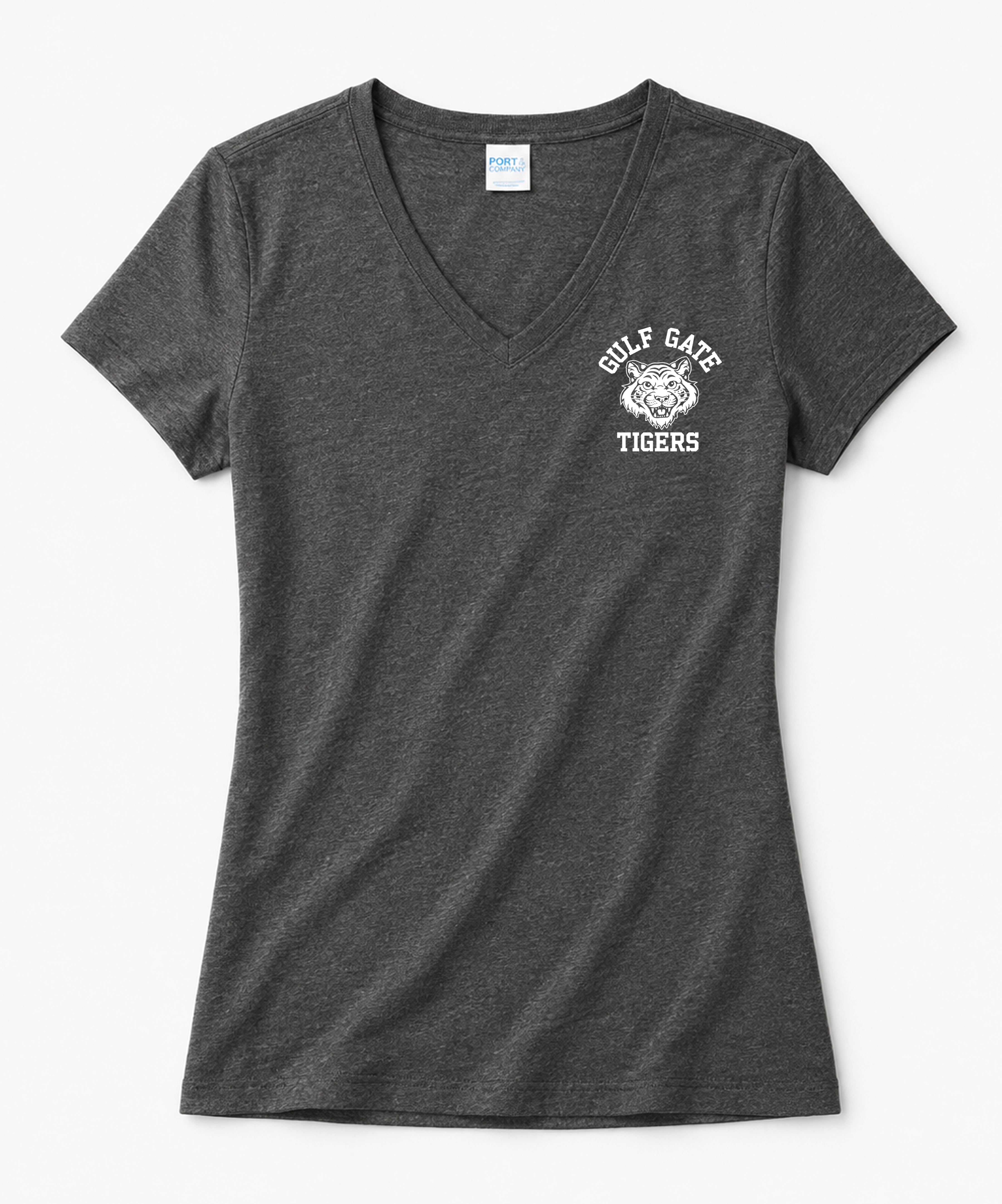 Gulf Gate Tigers Ladies V-Neck Tee