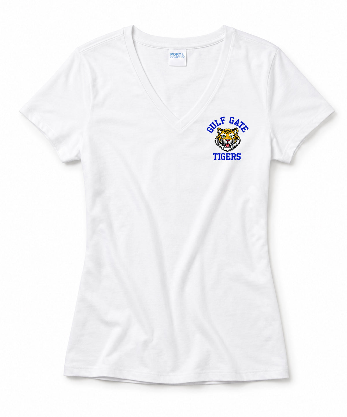 Gulf Gate Tigers Ladies V-Neck Tee