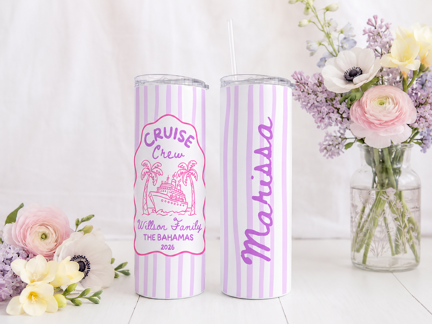 Cruise Crew tumbler alternate design view