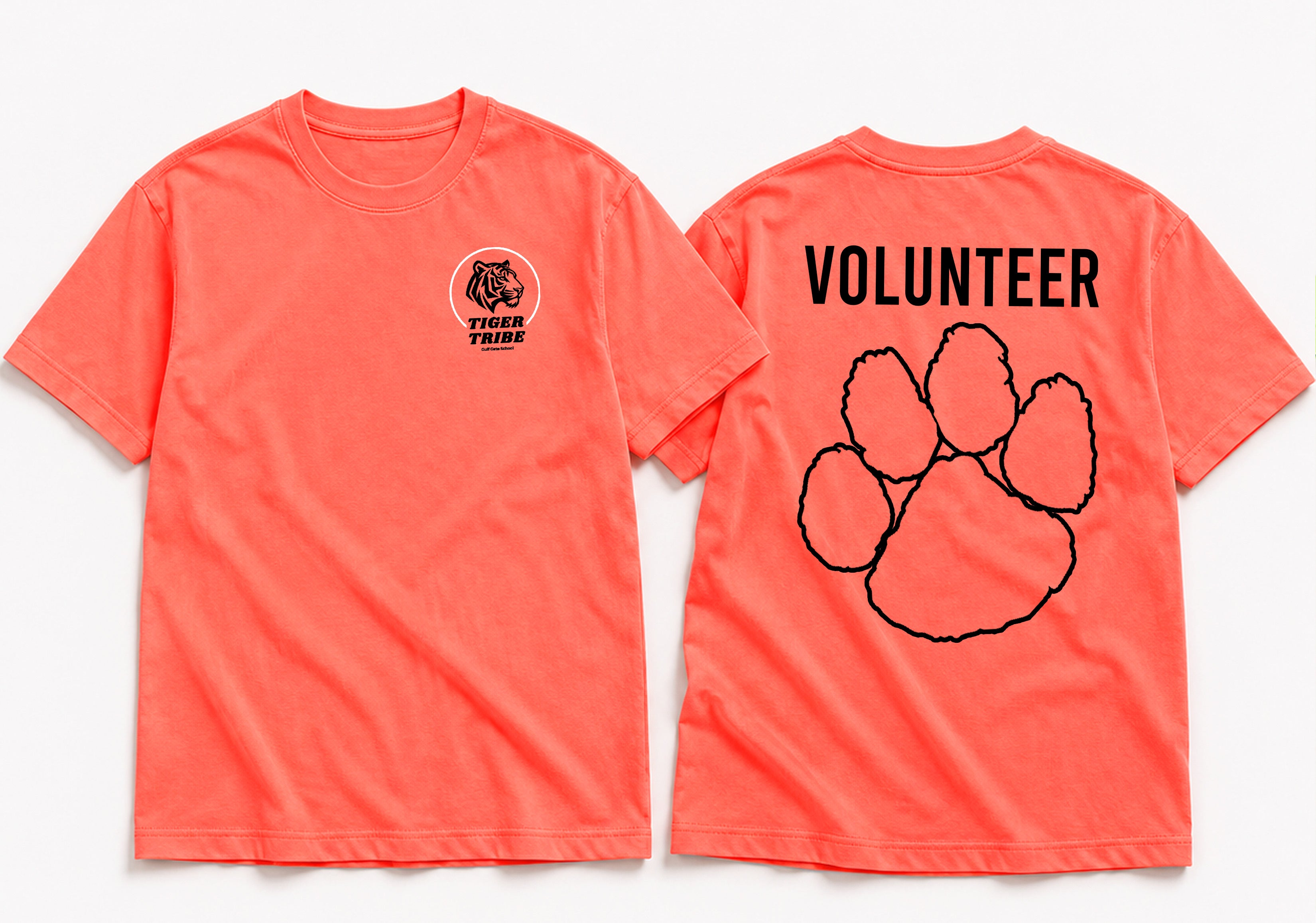 Tiger Tribe Beach-Washed Neon Volunteer Shirt