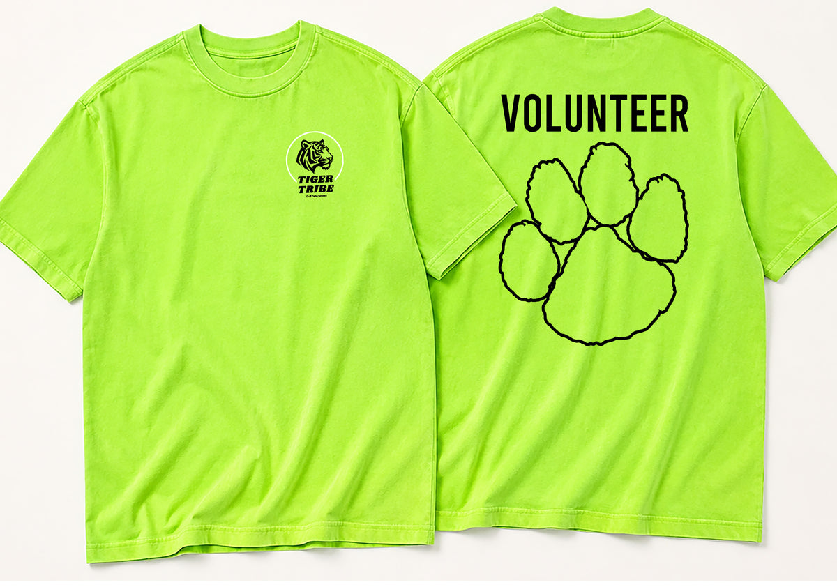 Tiger Tribe Beach-Washed Neon Volunteer Shirt