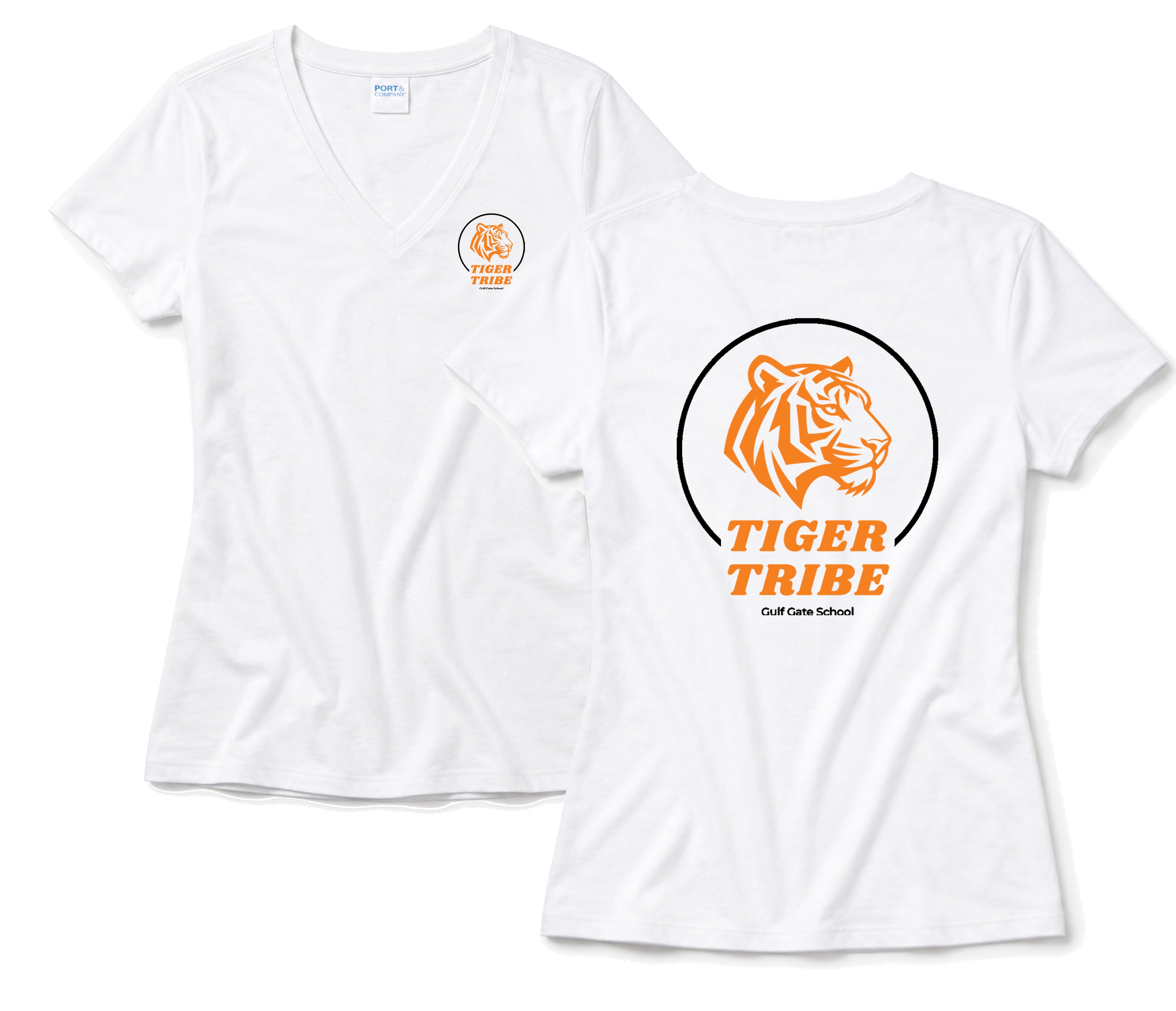 Tiger Tribe Ladies V-Neck Tee