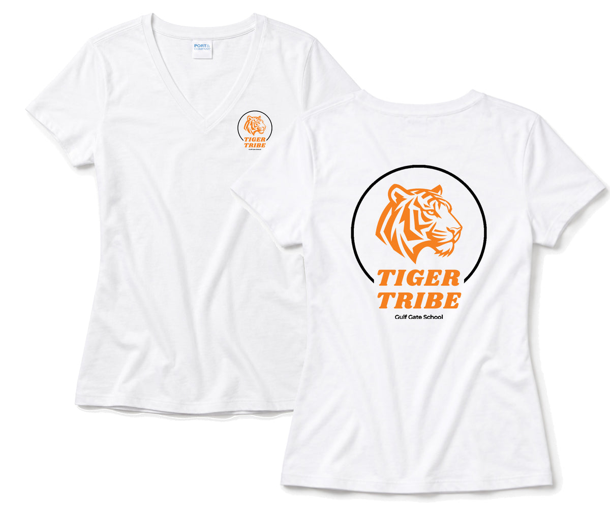 Tiger Tribe Ladies V-Neck Tee