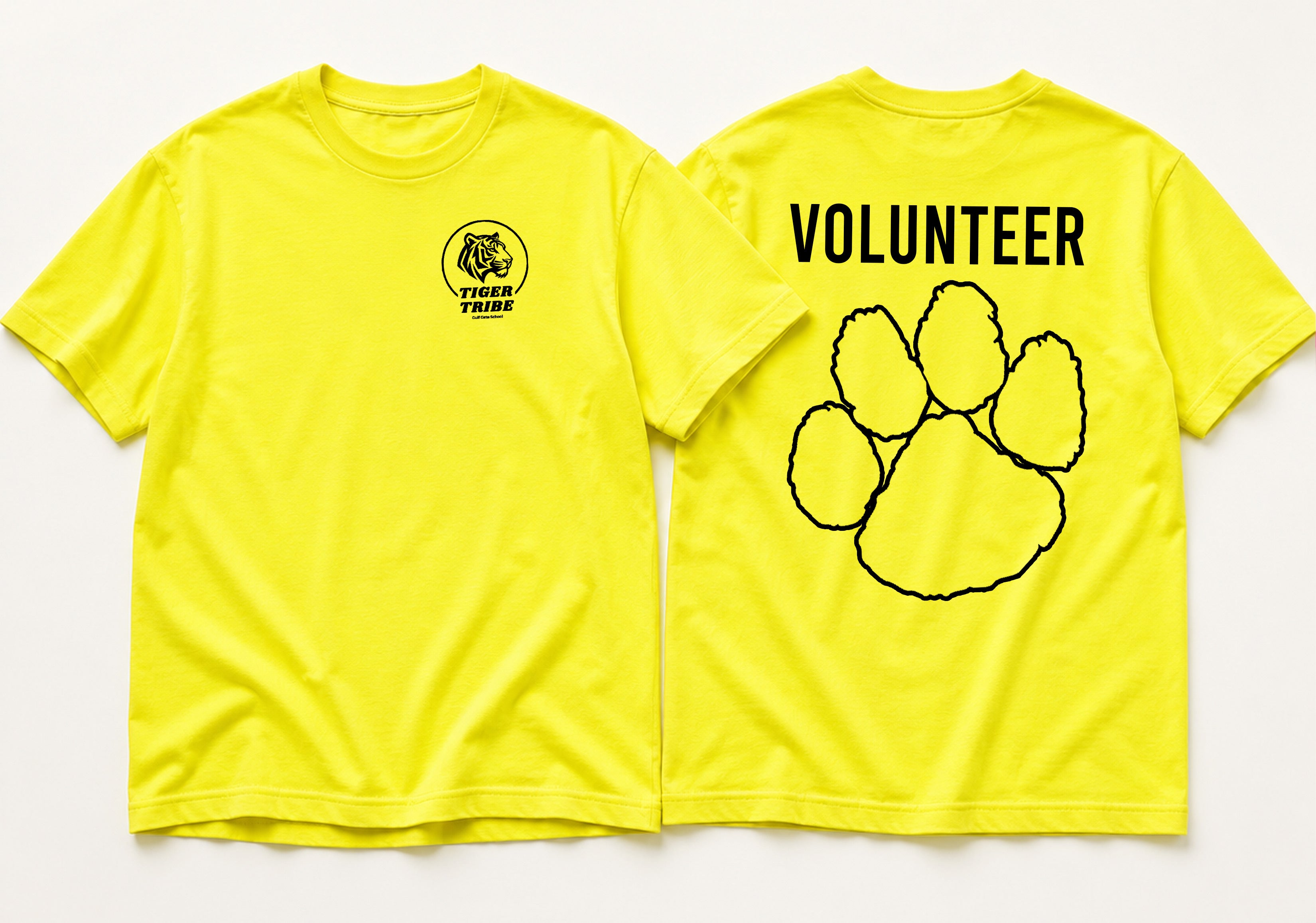 Tiger Tribe Beach-Washed Neon Volunteer Shirt