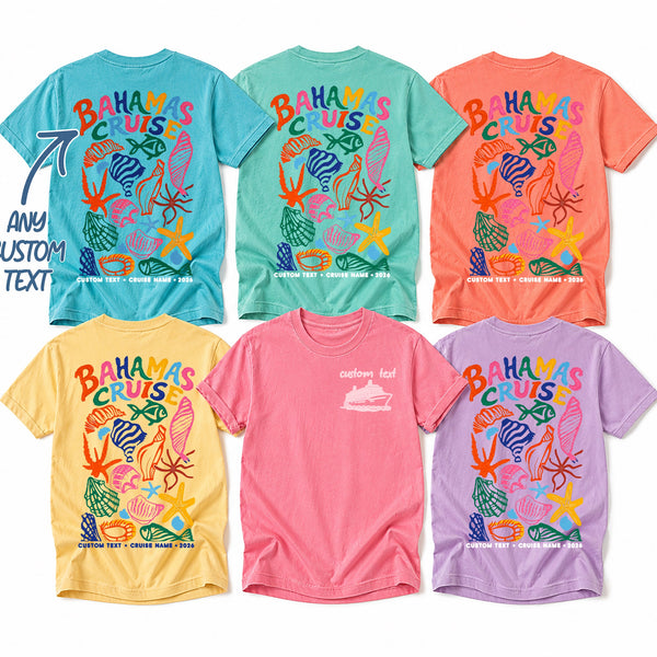 Coastal Shells Tee -- Cruise Beach Shirt