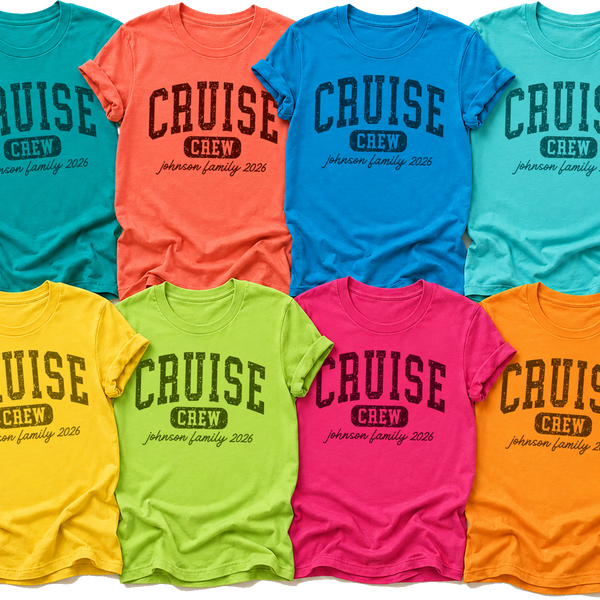 Cruise Crew Varsity Tee -- Custom Family Cruise Shirt