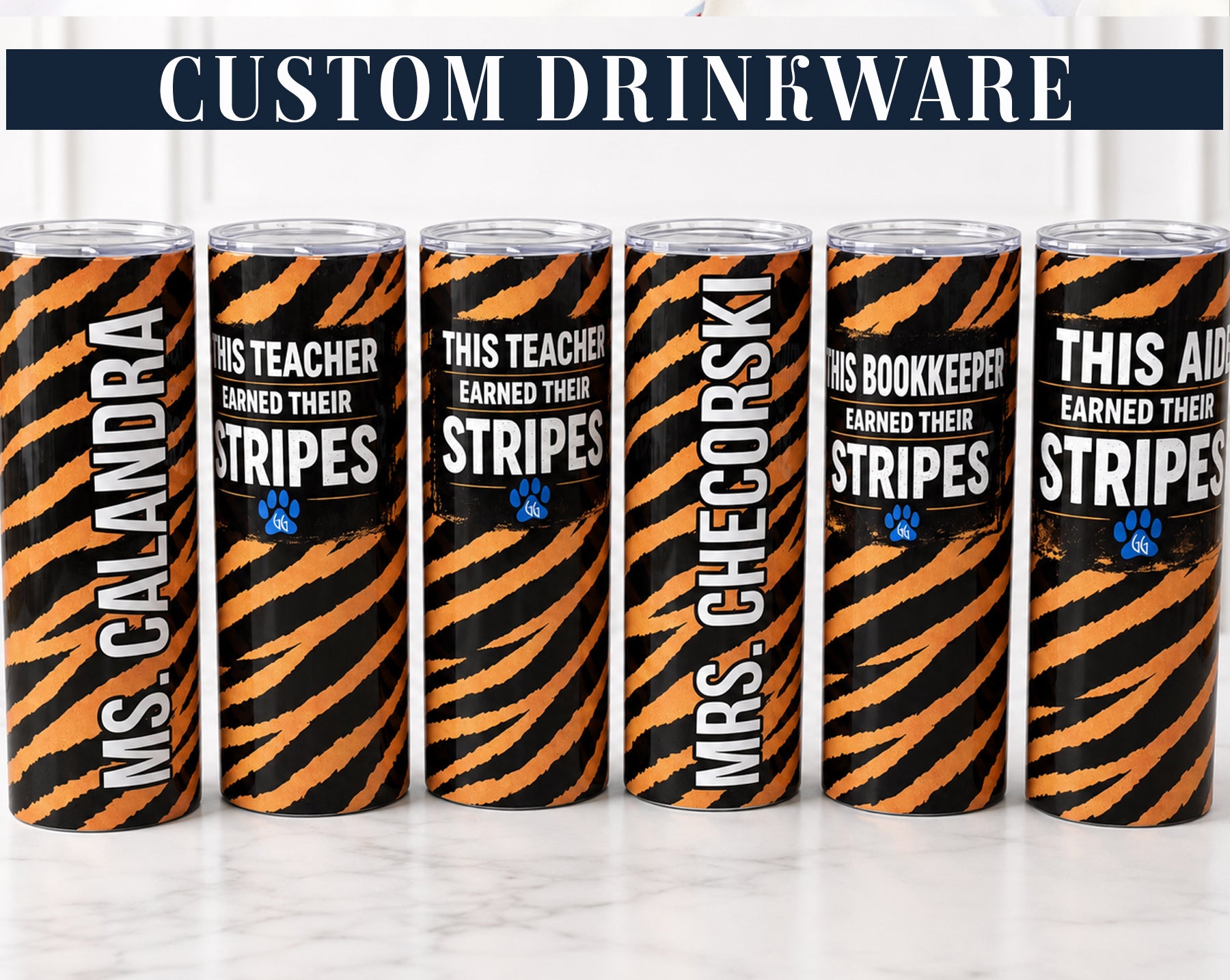 Custom drinkware and tumblers