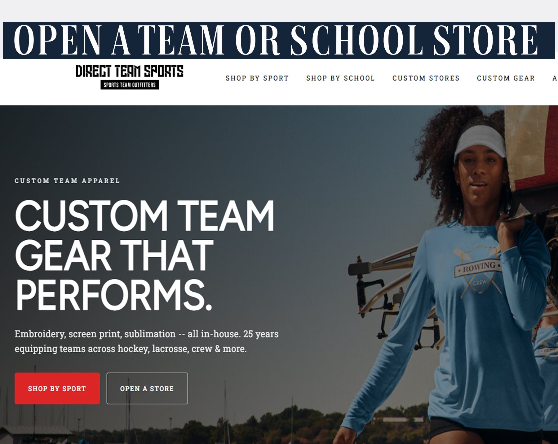 Open a Direct Team Sports team store