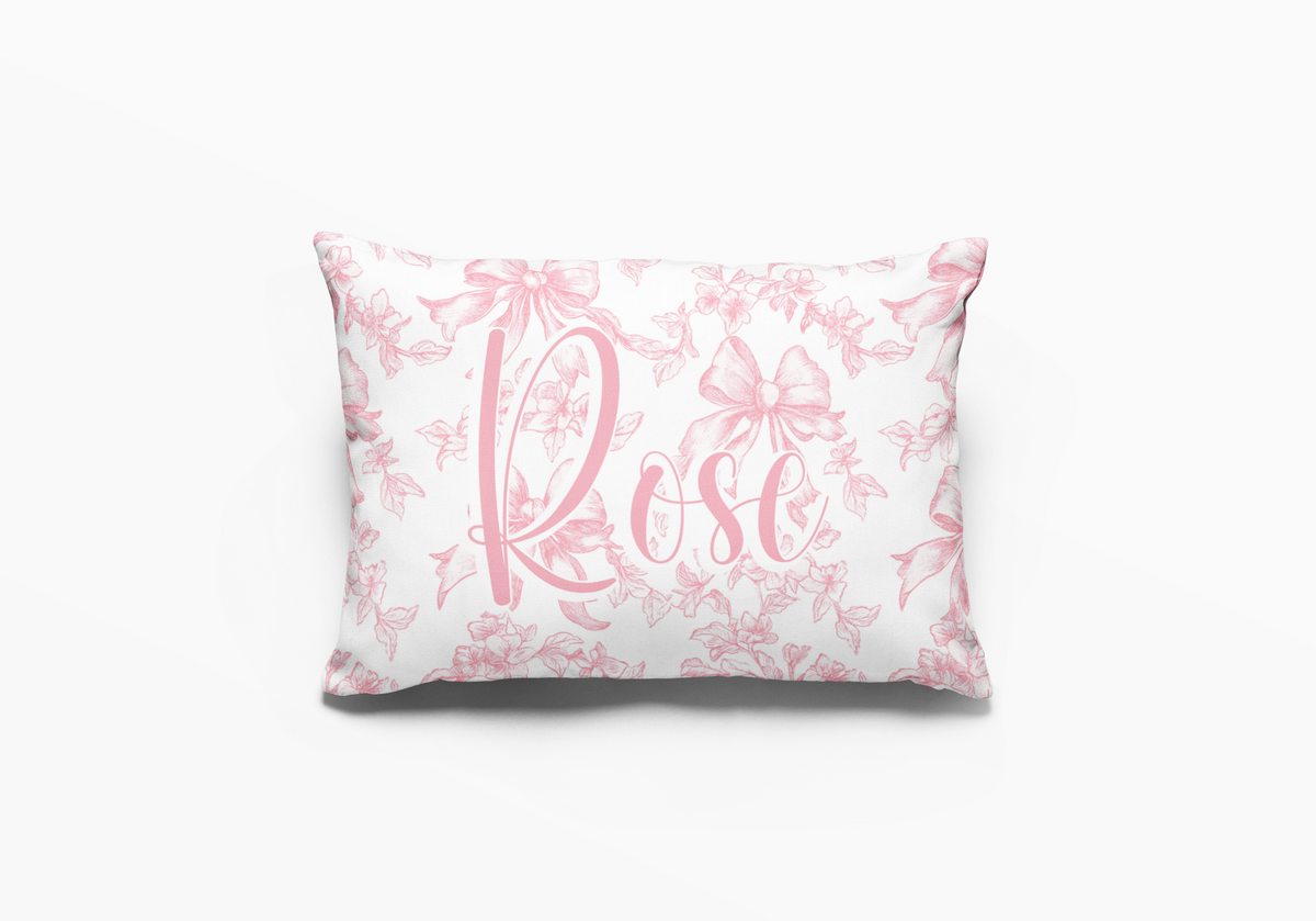 Preppy Chinoiserie Bow Pillowcase