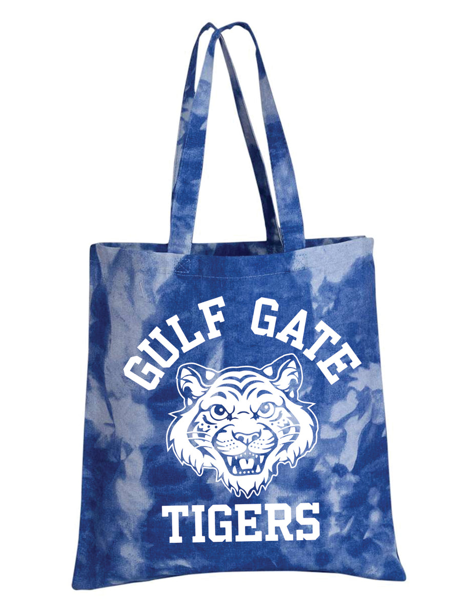 Gulf Gate Tigers Tie-Dye Tote
