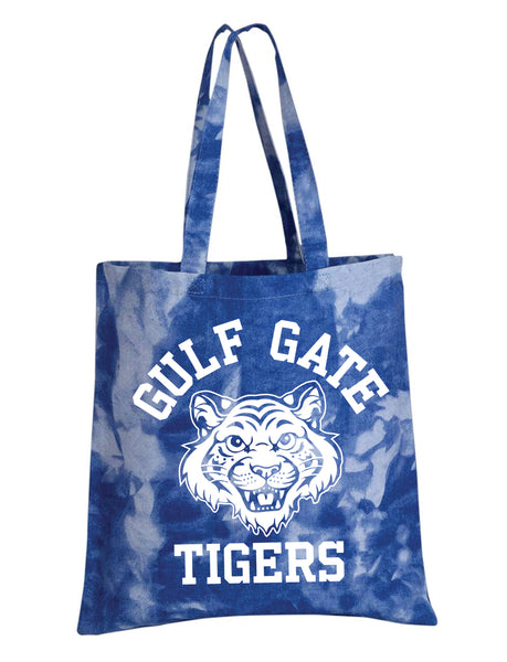 Gulf Gate Tigers Tie-Dye Tote