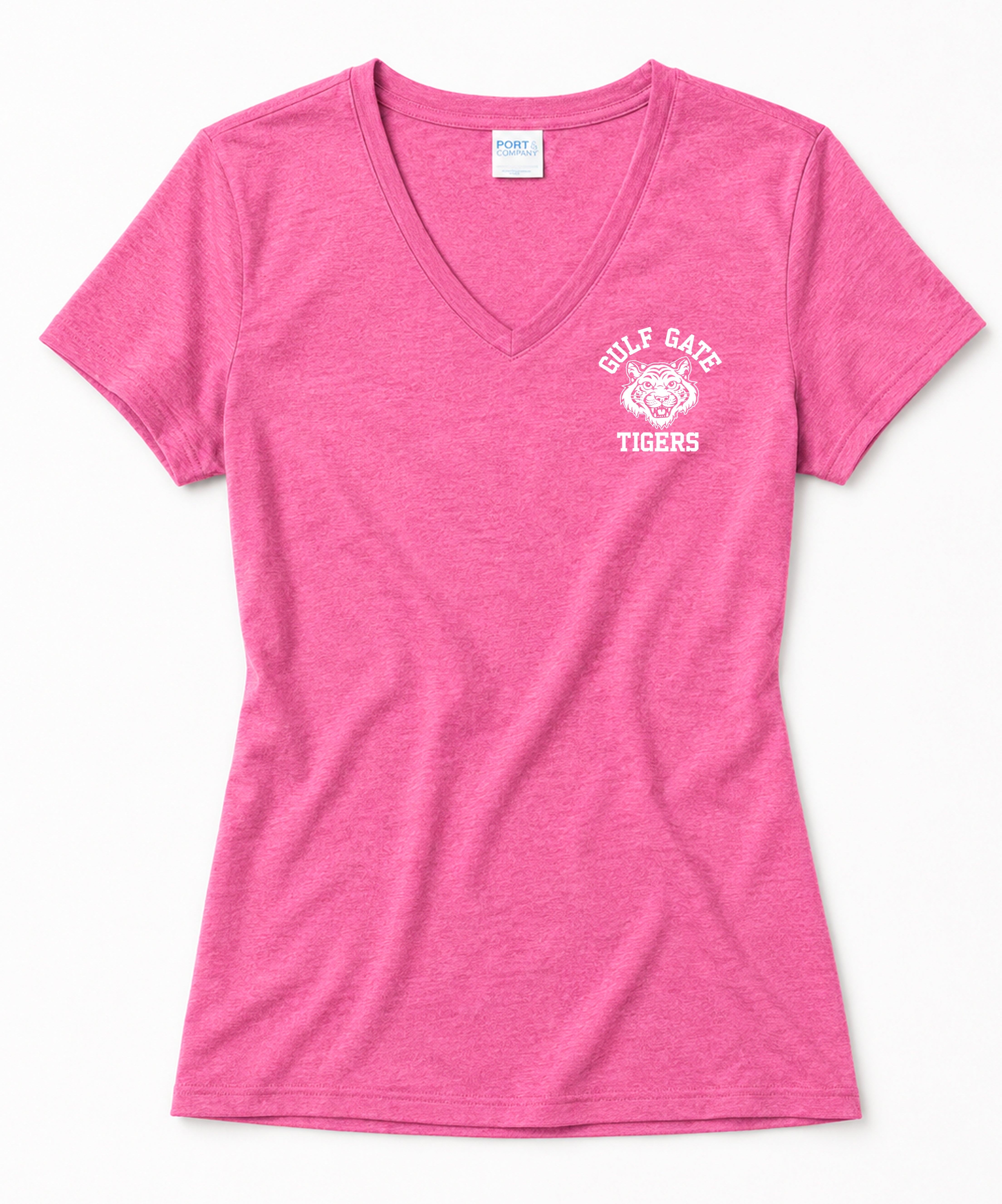 Gulf Gate Tigers Ladies V-Neck Tee