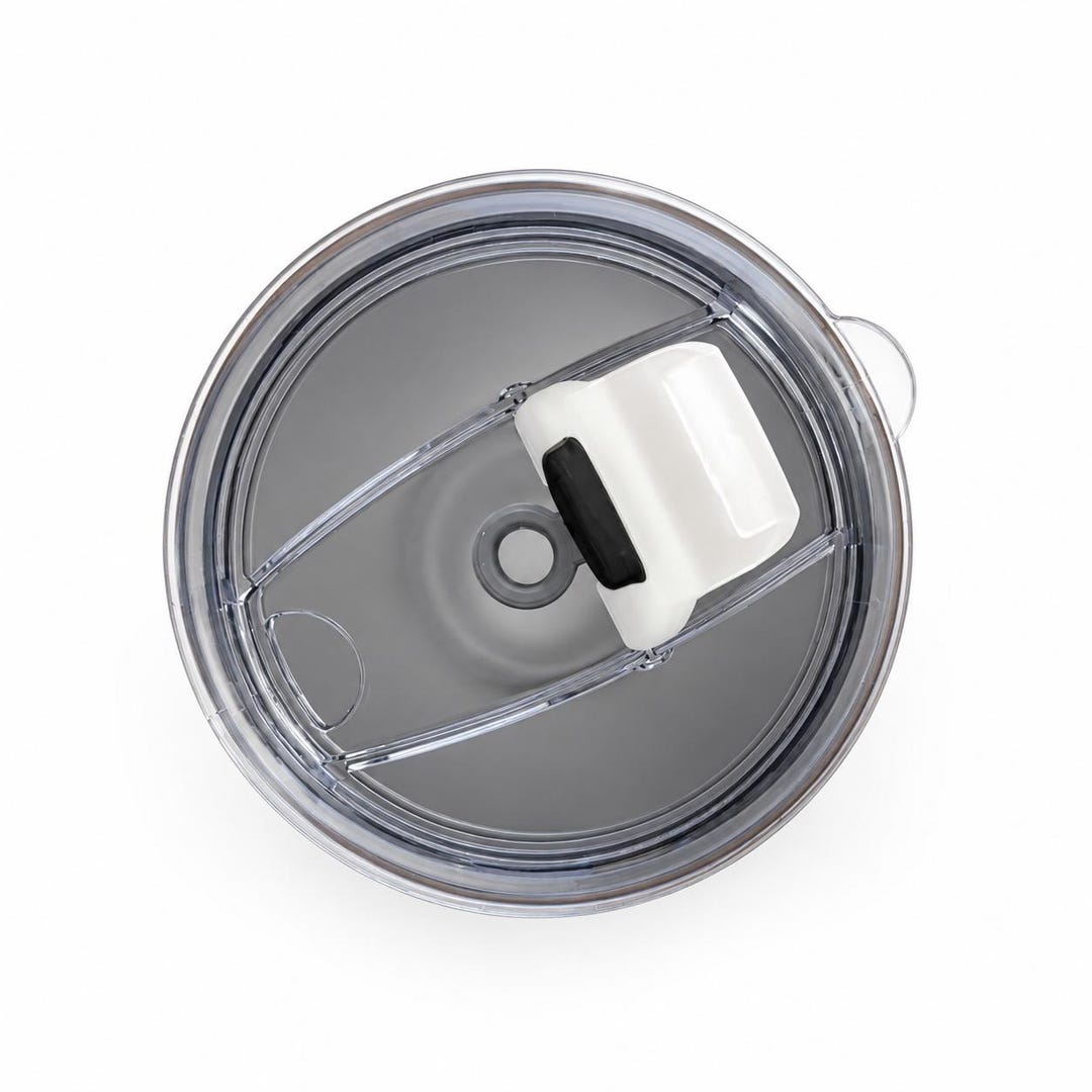 30oz insulated travel tumbler lid with slider closure
