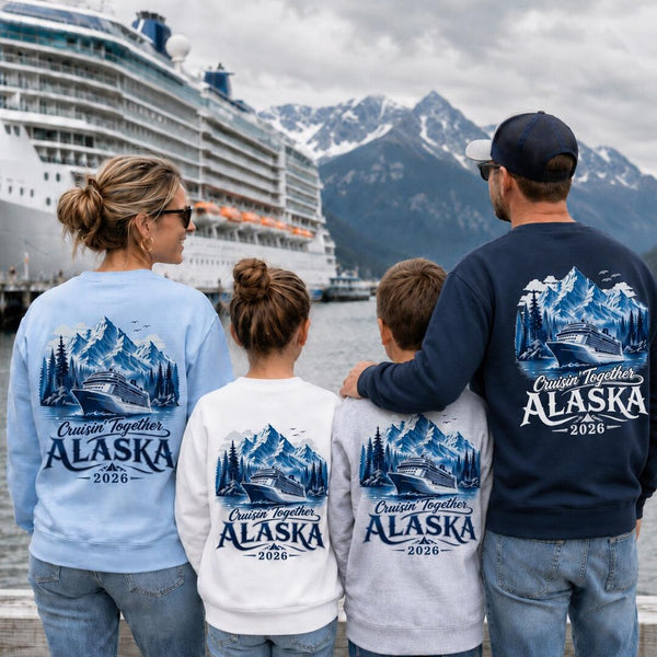 Personalized Alaska Cruise Sweatshirt | Cruisin' Together 2026 Matching Crewneck