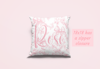 Preppy Chinoiserie Bow Pillowcase