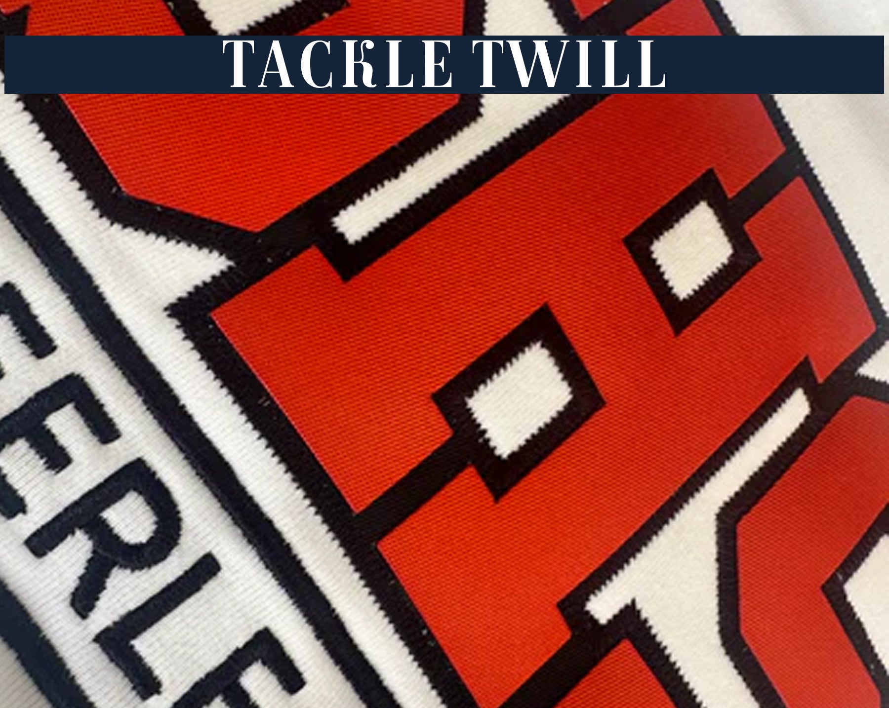 Custom twill lettering and patches